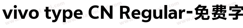 vivo type CN Regular字体转换